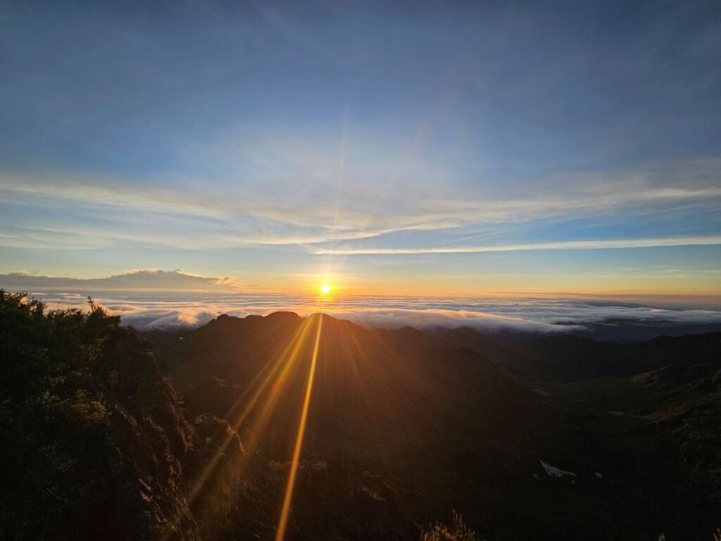 Amanecer en la cumbre del Chirripo, Parque Nacional Chirripo, Costa Rica